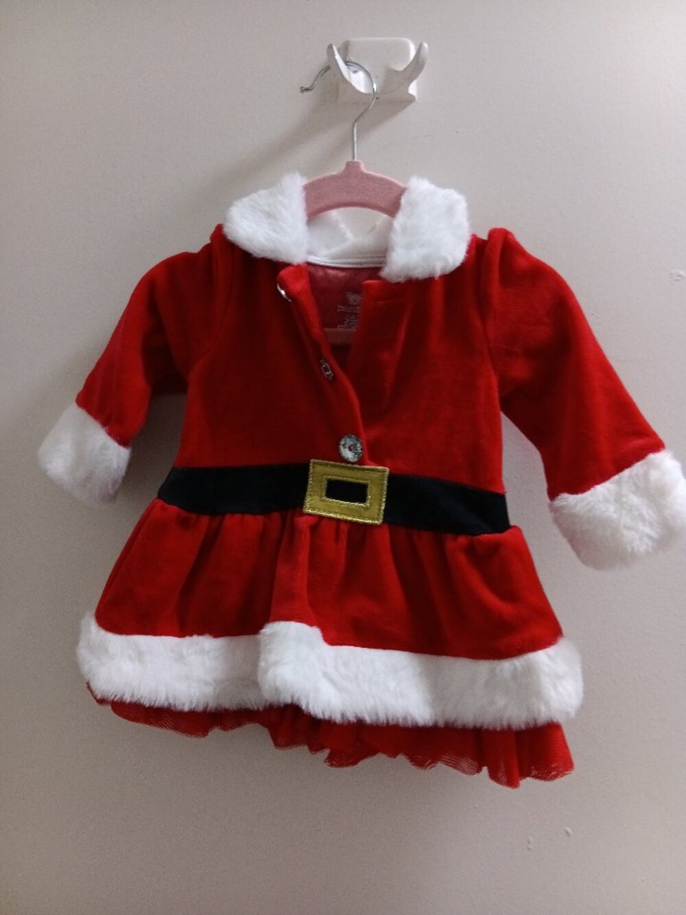 "Koala Kids", Little Girls Santa Long Sleeved Dress